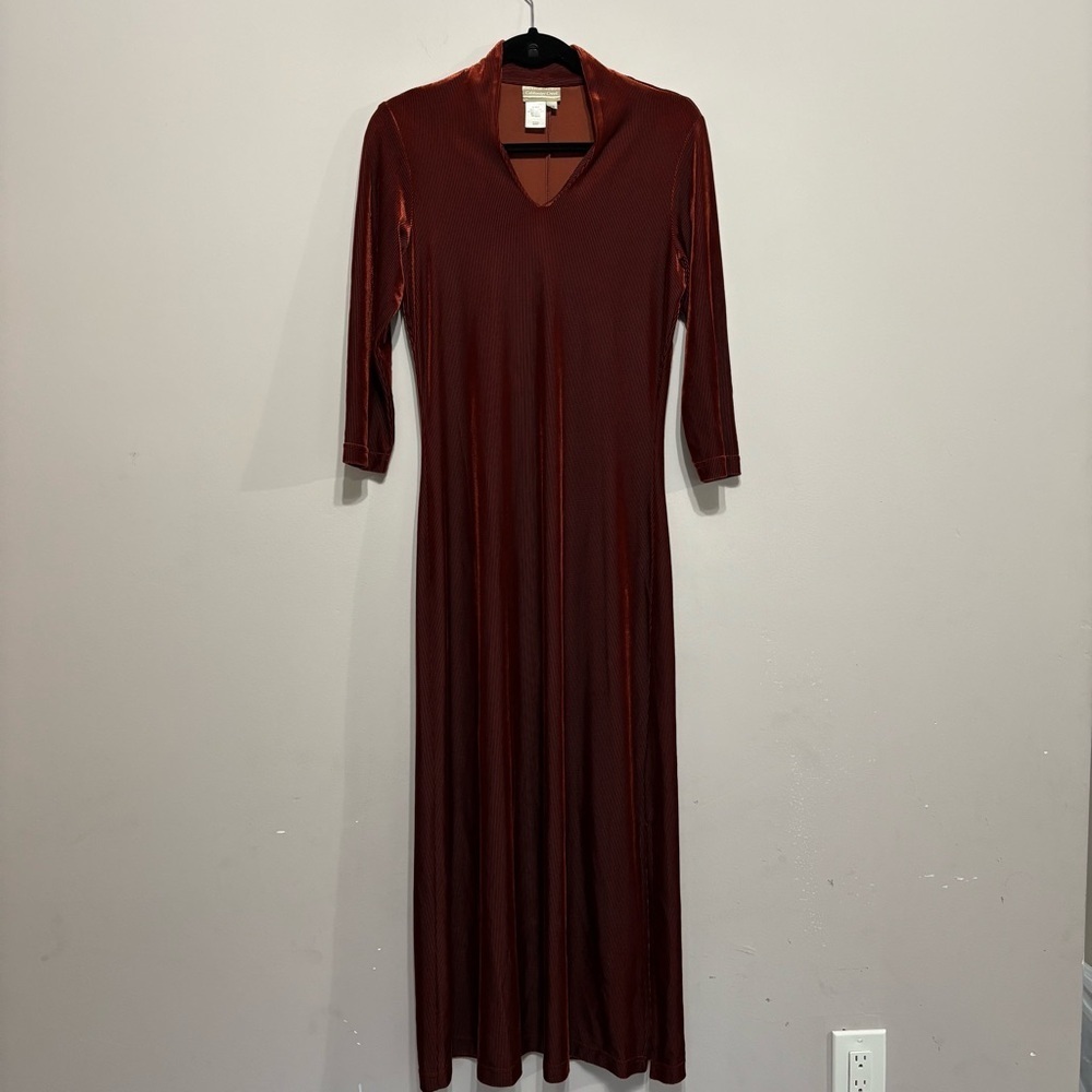 Coldwater Creek Rich Red Long Sleeve‎ Dress
